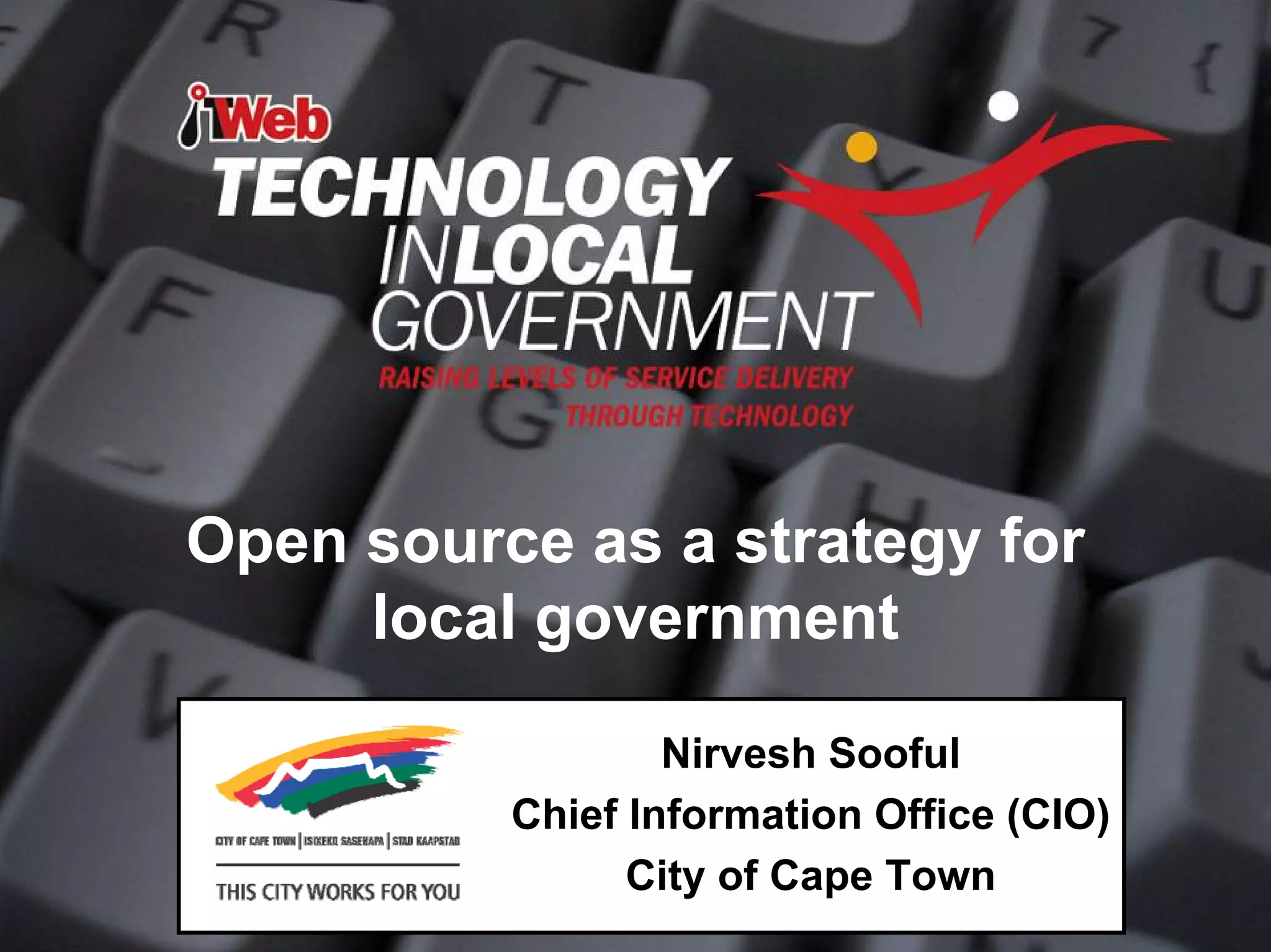 ITWeb Conference June06 Open Source for Local Government
