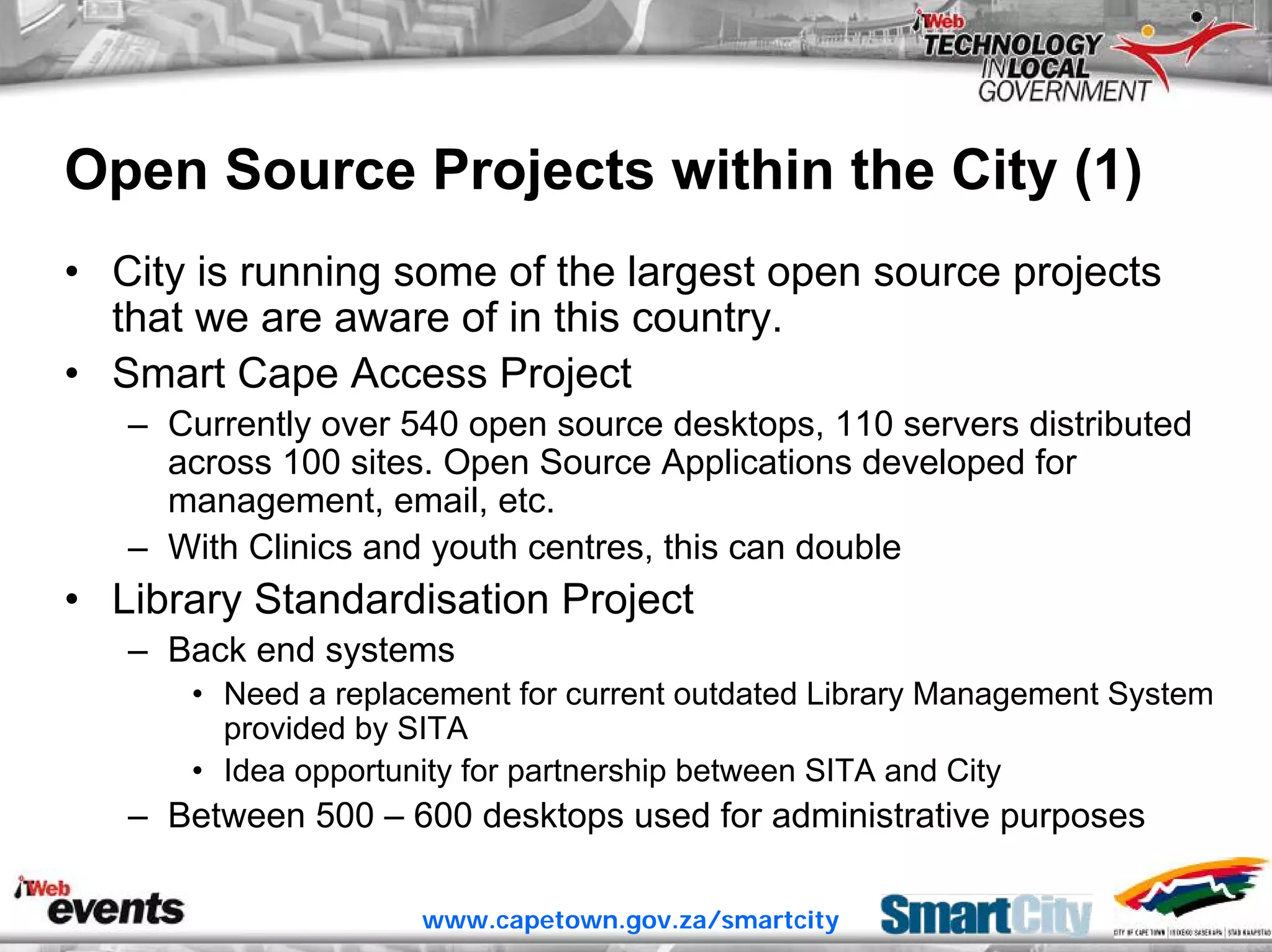 ITWeb Conference June06 Open Source for Local Government