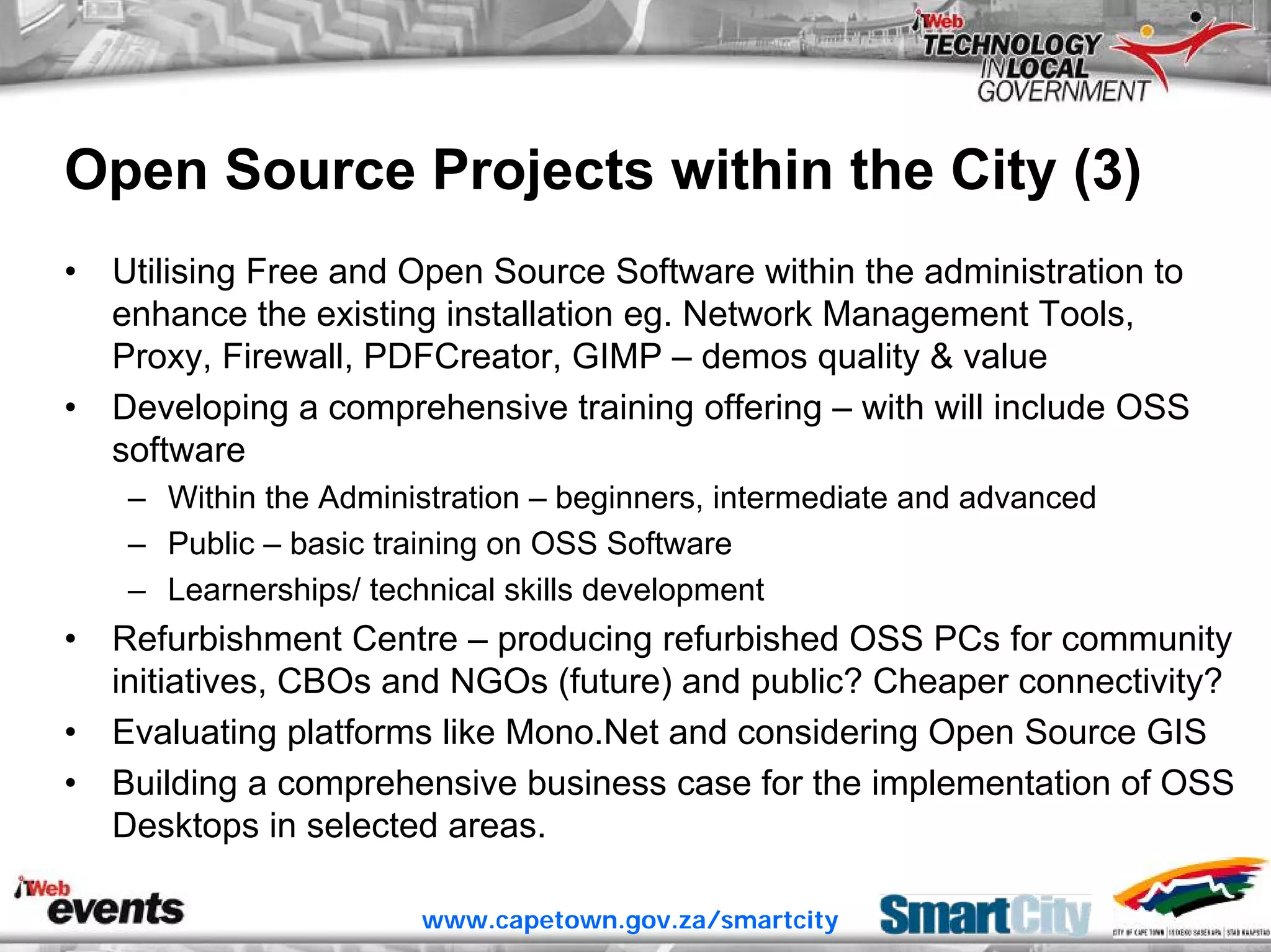 ITWeb Conference June06 Open Source for Local Government