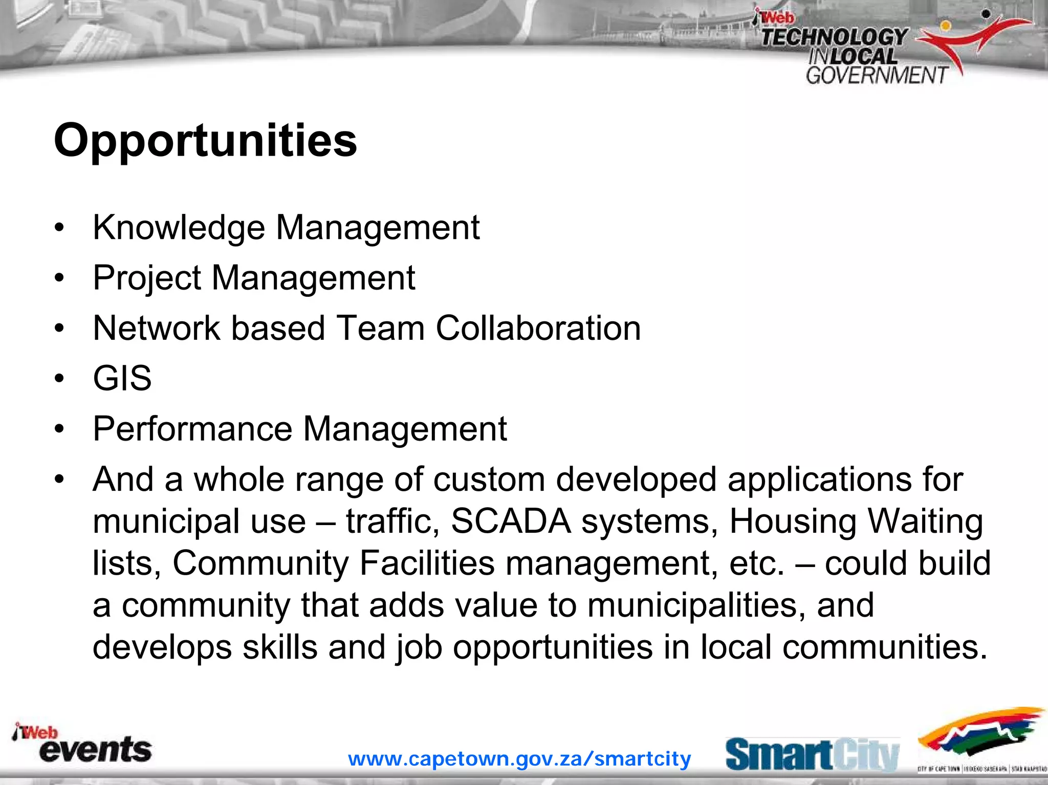 ITWeb Conference June06 Open Source for Local Government