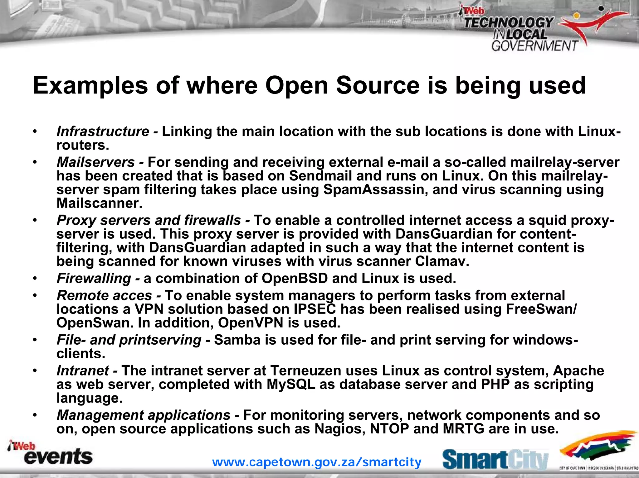 ITWeb Conference June06 Open Source for Local Government