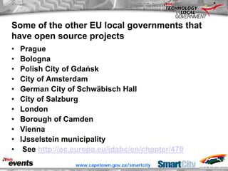 ITWeb Conference June06 Open Source for Local Government