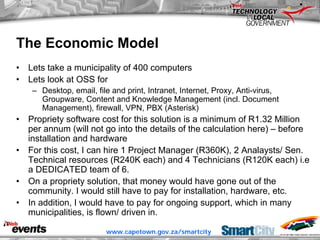 ITWeb Conference June06 Open Source for Local Government