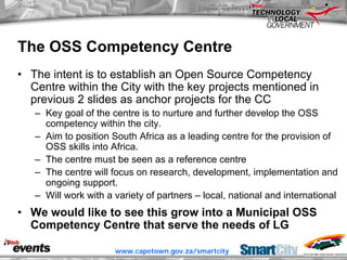 ITWeb Conference June06 Open Source for Local Government