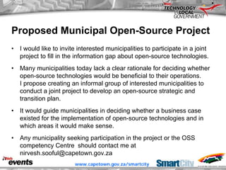 ITWeb Conference June06 Open Source for Local Government