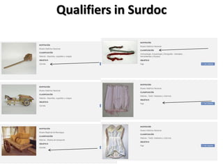 Qualifiers in Surdoc

 