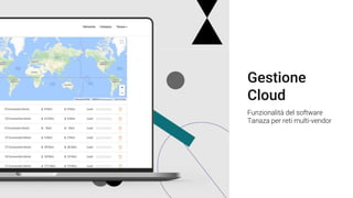Gestione
Cloud
Funzionalità del software
Tanaza per reti multi-vendor
 