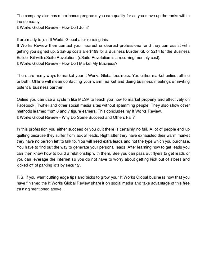 itworks scam working profit or worn out claims it works global scams