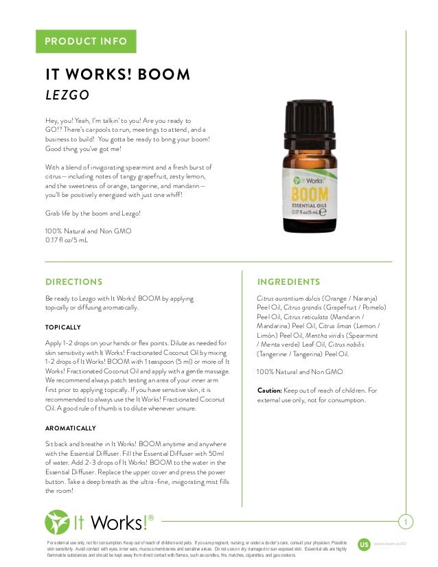 it works boom essential oil it works boom