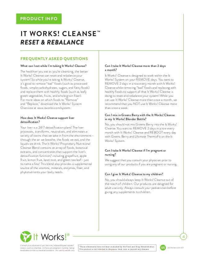 it works cleanse info reset rebalance gentle herbal cleanse the it works cleanse