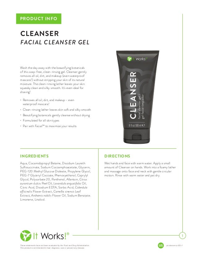 It Works Facial Cleanser Gel It Works Facial Cleanser Gel