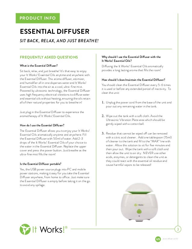 it works essential oil diffuser info how oil diffuser works