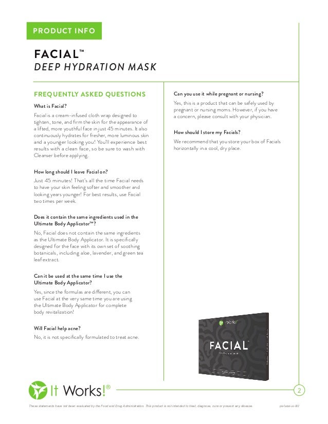 it works facial wrap deep hydration mask wrap instructions it works