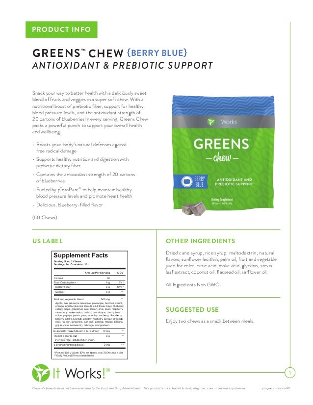 it works global green chews it works green chews ingredients