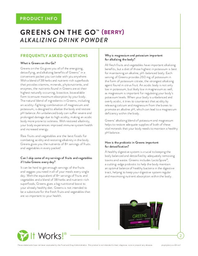 it works greens on the go it works greens on the go nutrition facts