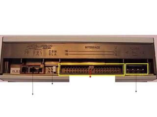 CD Writer Rear View




                      IDE Connector
           Jumper Pins
                                Power Connector
CD Audio Connectors
 