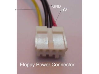 GND
12V                      5V




      Floppy Power Connector
 