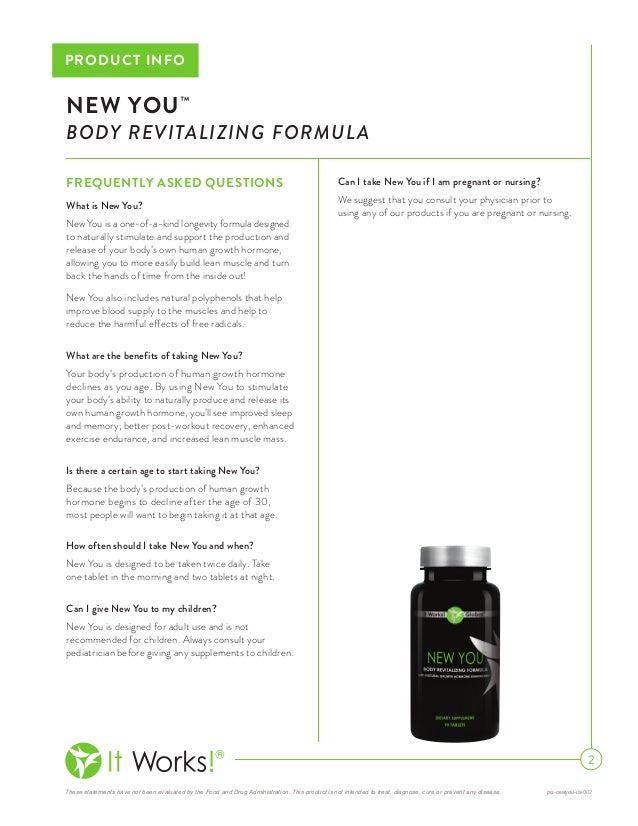 It Works New You Body Revitalizing Formula It Works New You Body Revitalizing Formula