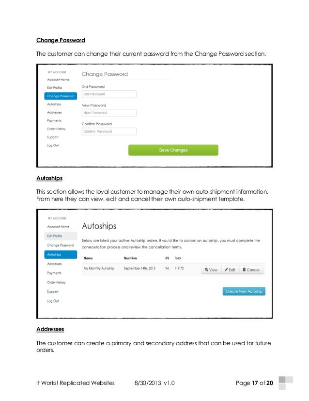 it works shopping and enrollment process how to cancel autoship it works