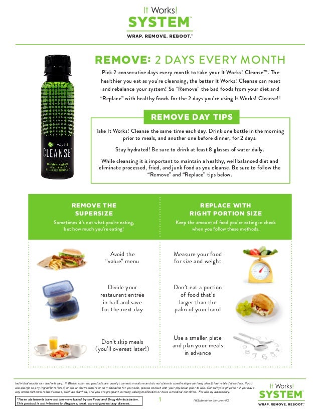 it works wrap remove reboot system the it works cleanse