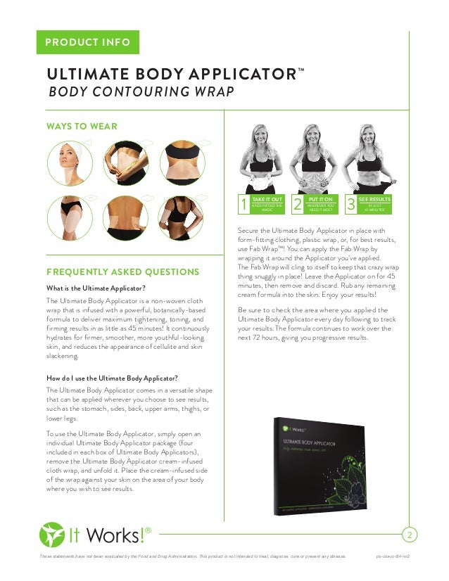 it works ultimate body applicator body wrap best results for it works wraps