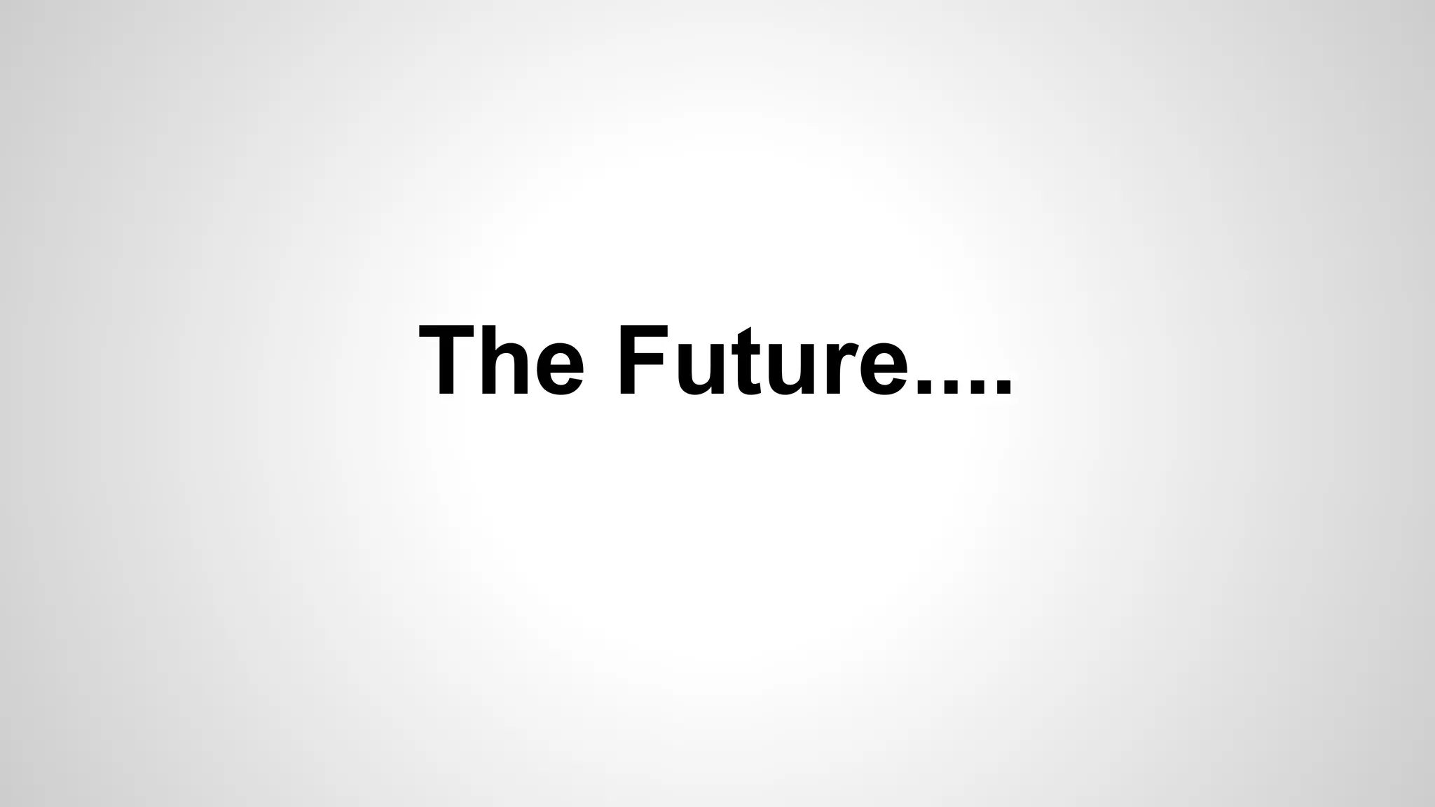 The Future....

 