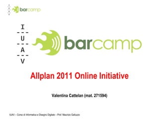 Allplan 2011 Online Initiative Valentina Cattelan (mat. 271594) 