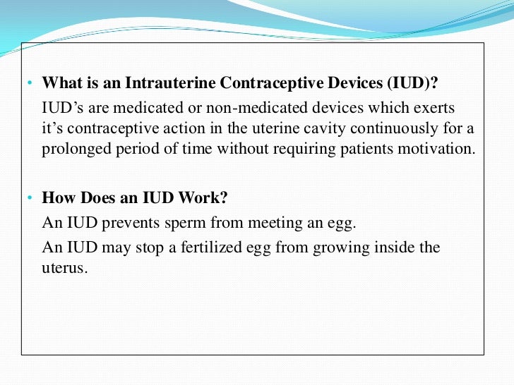 intrauterine device ppt Iud (intrauterine device).