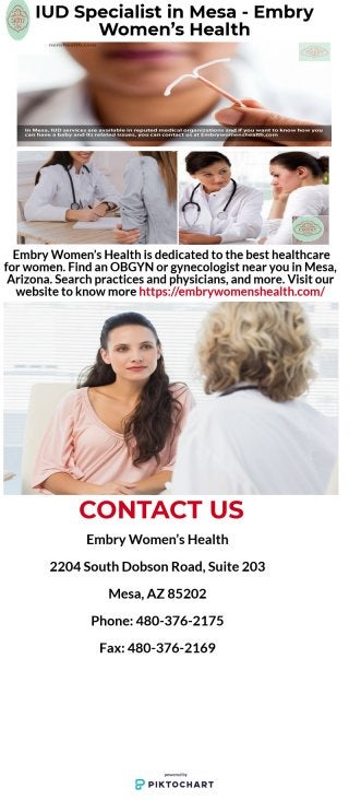 IUD Specialist in Mesa - Embry Women’s Health