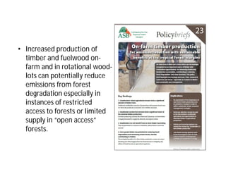 Landscape Approaches to Future Forest and Tree Resources Management