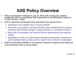 IUID Policy | PDF