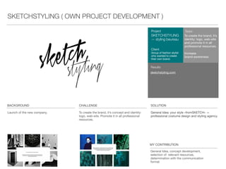 Client
GRAPE
UKRAINE
Project
SAFEBOOK
Task
Video consulting
for the tutorial-making.
SAFEBOOK
I
N
T
R
O
O
U
T
R
O
Launch of the new anti-AIDS application for
iPhone and iPad
Create a video-tutorial, which will not only show
how to use the app step-by-step, but also work
as a viral advertisement
The video-tutorial explains to the user how the
App works by showing possible scenarios from
real life situations. Random lovers use SafeBook
to write down their sexual achievements from last
night — NOT REALISED.
BACKGROUND CHALLENGE SOLUTION
 