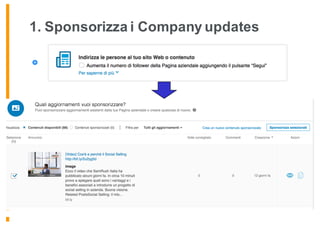 1. Sponsorizza i Company updates
 