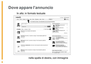 Dove appare l’annuncio
nella spalla di destra, con immagine
In alto: in formato testuale
 