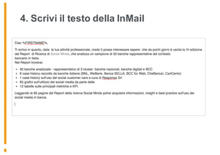 4. Scrivi il testo della InMail
 