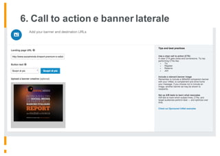 6. Call to action e banner laterale
 