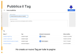 Pubblica il Tag
Ho creato un nuovo Tag per tutte le pagine
 