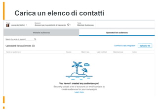 Carica un elenco di contatti
 