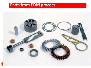 Parts from EDM process
37
 
