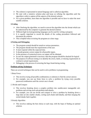 Comprehensive Guide to Problem Solving and Python Programming ...