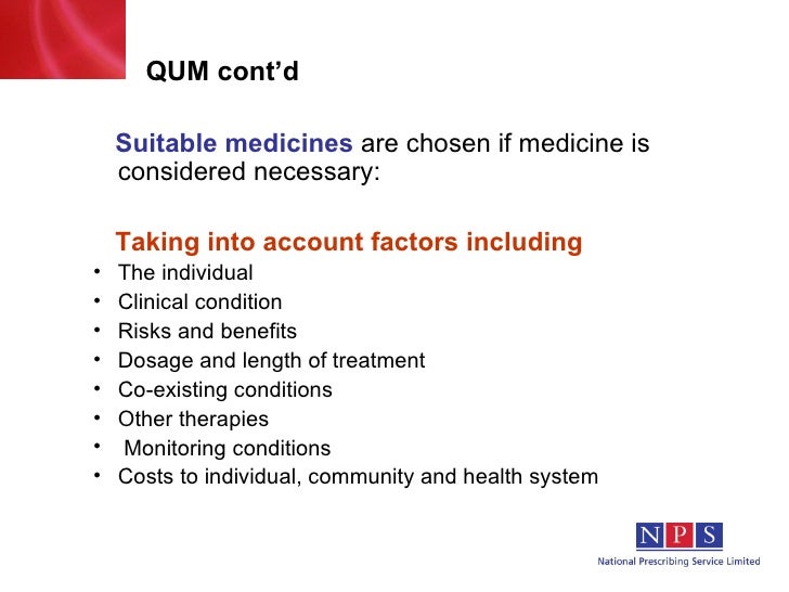 Quality Use of Medicines