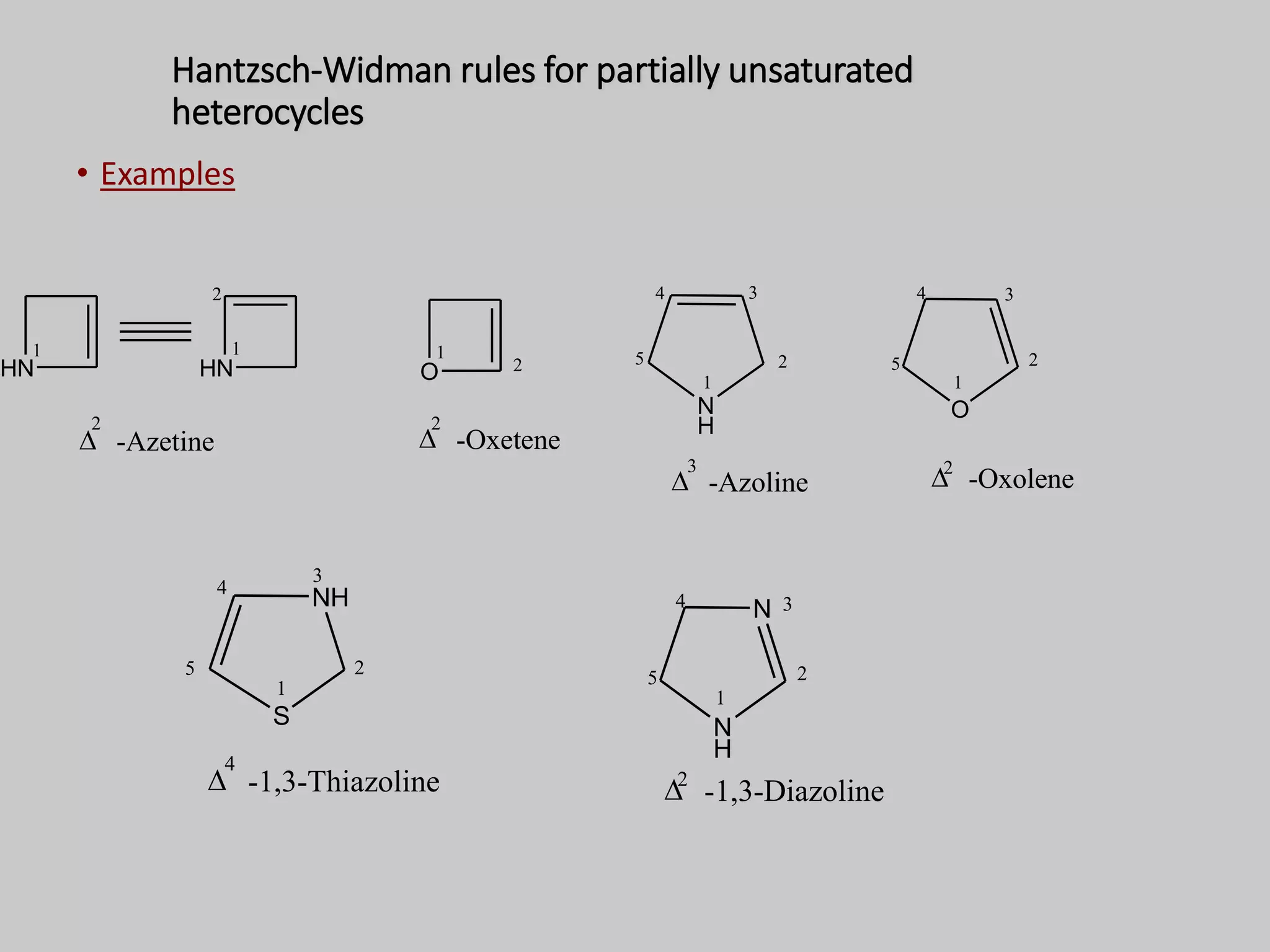 Nomenclature of heterocyclic compound PPT