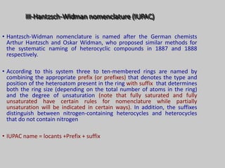 Nomenclature of heterocyclic compound | PPT