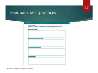 Evaluations and feedback | PPTX