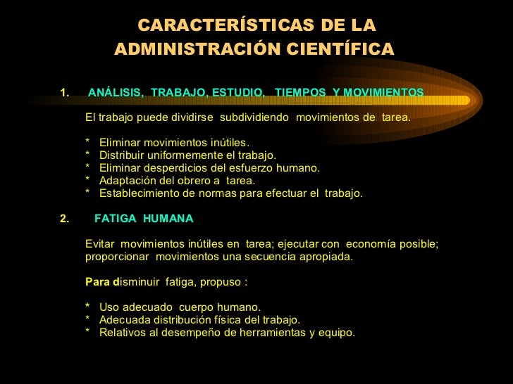 administracion cientifica