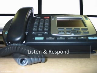 Listen & Respond Flickr: NickJAdams  