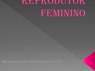 Sistema reprodutor feminino Realizado por:Iuri Andronachi Nº12 9ºD 