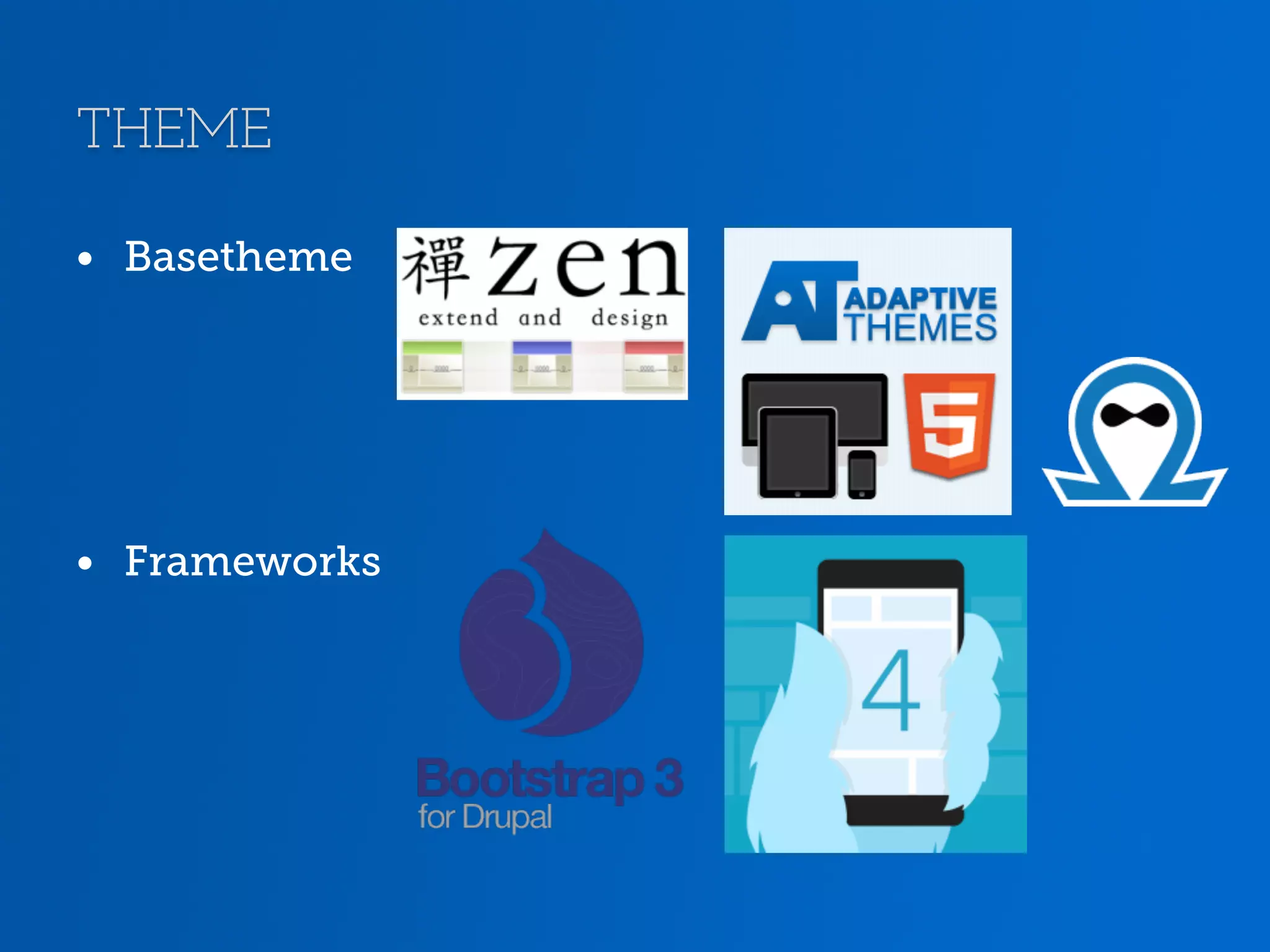 THEME •  Basetheme •  Frameworks 