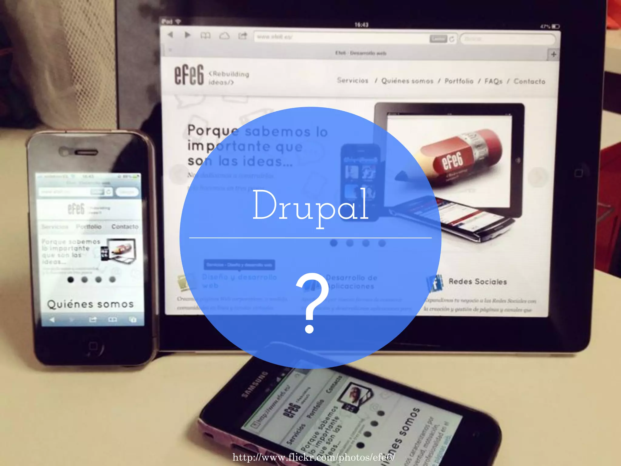 Drupal ? http://www.flickr.com/photos/efe6/ 