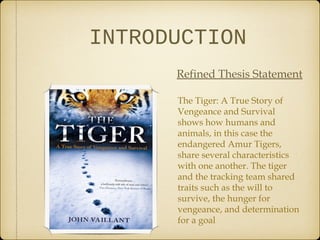 The Tiger Essay BluePrint | PPT